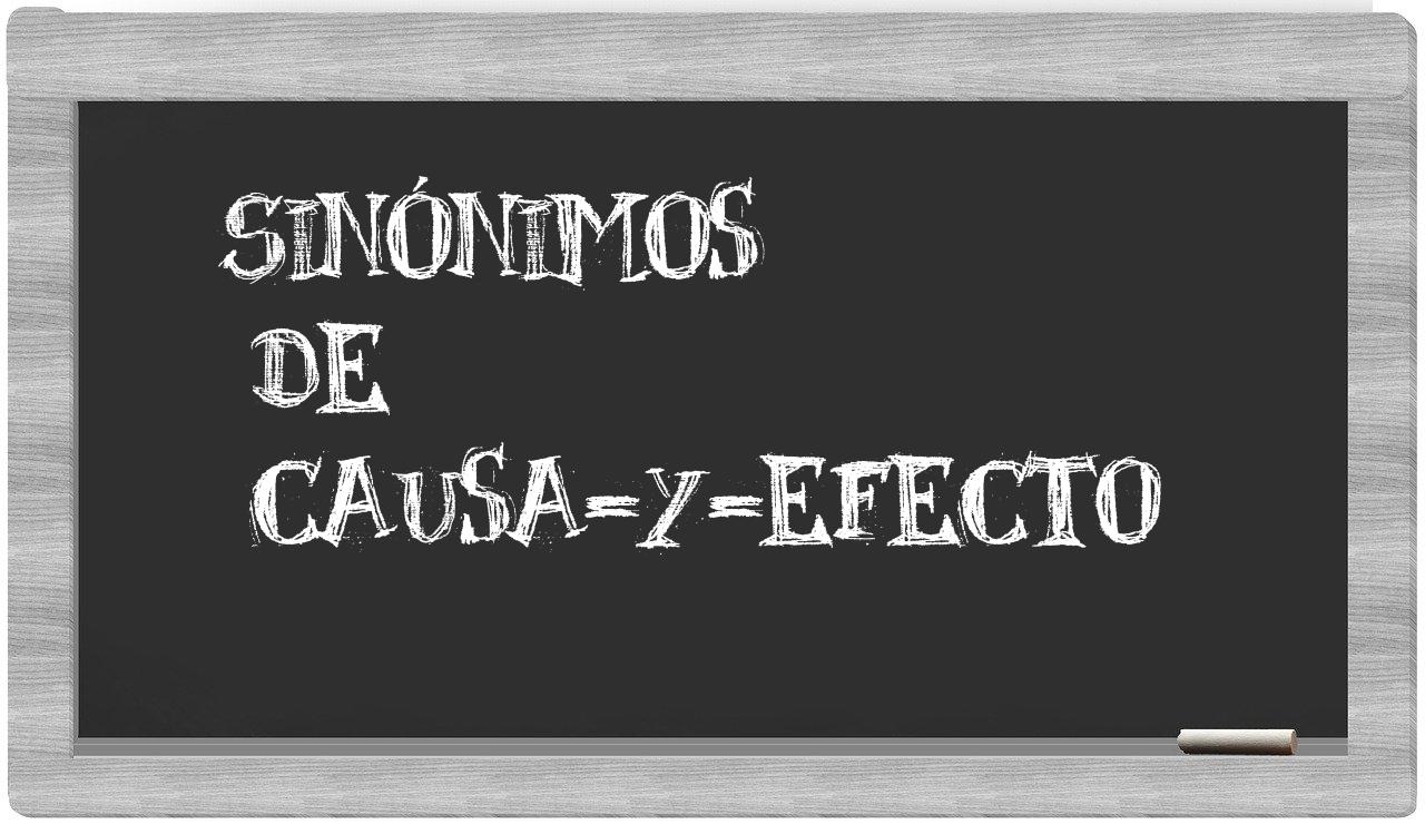 Los sinónimos de causa y efecto: Todos los sinónimos de causa y efecto ...