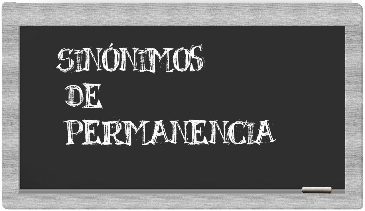 Los sinónimos de permanencia: Todos los sinónimos de permanencia, su ...